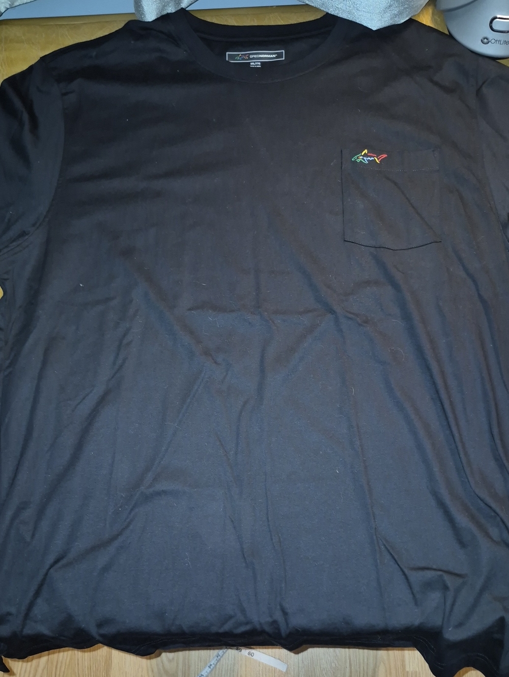 Like New Men's Greg Norman Black Pocket T-Shirt..size XXL